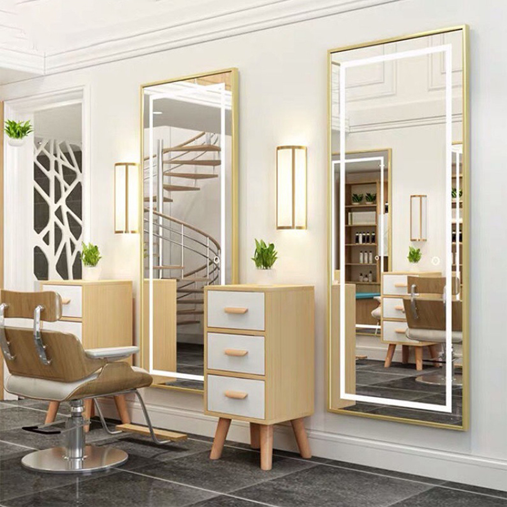 Wall Mount Hotel Bathroom Hairdressing Beauty Salon Led กระจกแต่งตัวโต๊ะเครื่องแป้งแบบเต็มตัว