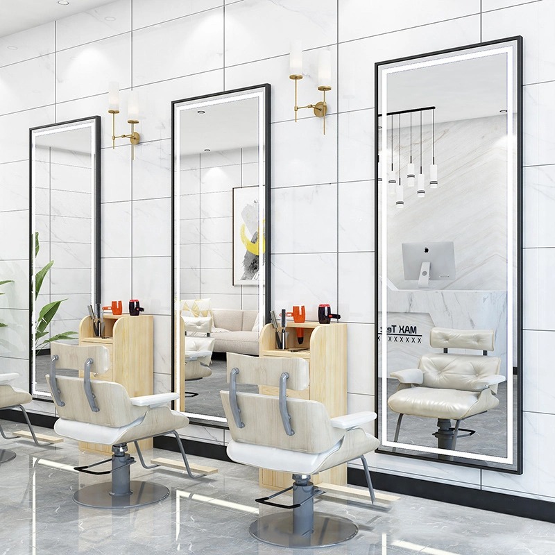 Hot Sale Beauty Hair Salon Mirror Station กระจกแต่งหน้า