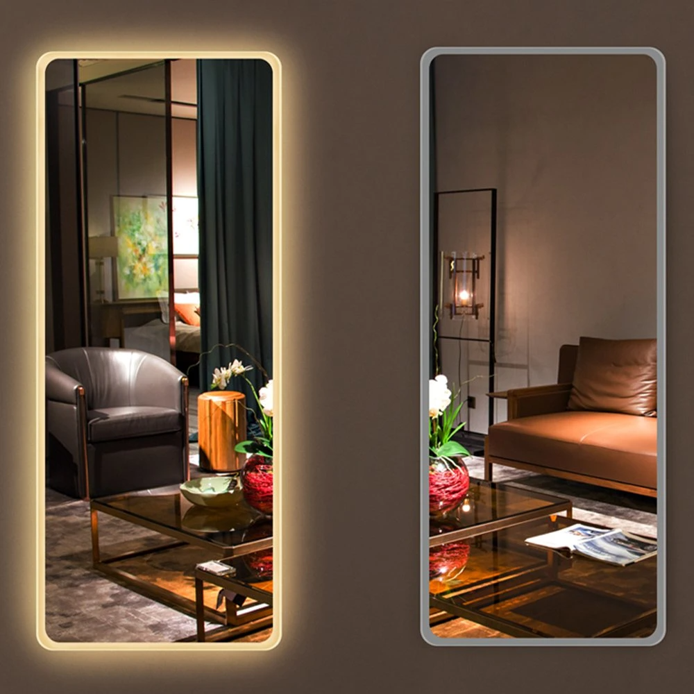 กระจกห้องแต่งตัว LED ขนาดใหญ่ Smart LED Lighted Full Length Mirror