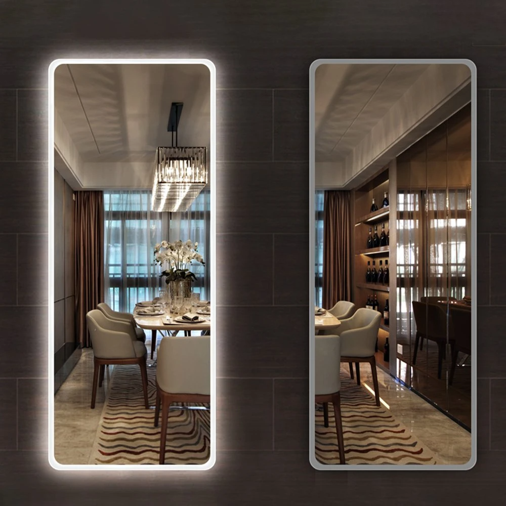 กระจกห้องแต่งตัว LED ขนาดใหญ่ Smart LED Lighted Full Length Mirror