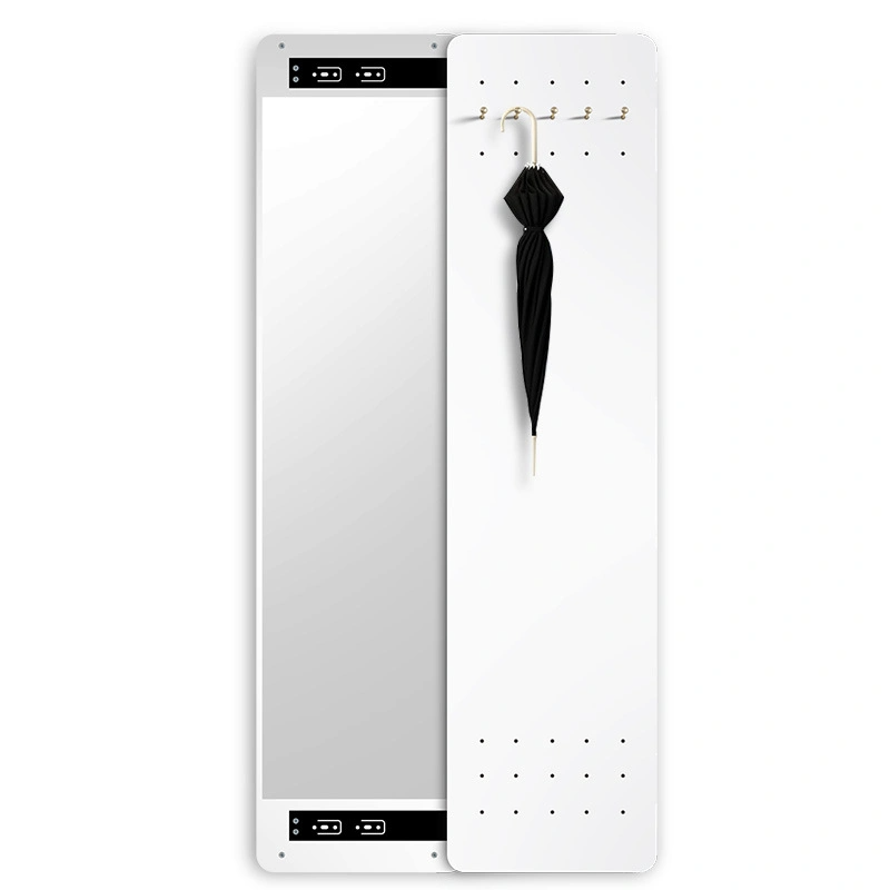 Hole Board กระจกกันระเบิดแบบนอร์ดิกความยาวเต็มตัว Push Pull Hidden Wall-Hanging Fitting Mirror