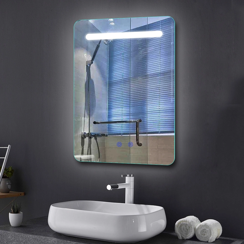 LED Smart Mirror กระจกติดผนังตกแต่งบ้าน Bluetooth กระจกแต่งหน้าอุปกรณ์ห้องน้ำ Salon Furniture Smart Home Bathroom Mirror