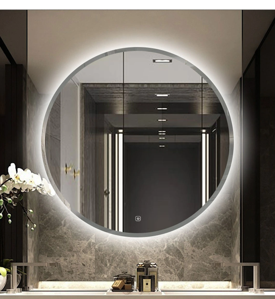 LED สมาร์ทกระจกติดผนังกระจกตกแต่งบ้าน Bluetooth กระจกแต่งหน้าอุปกรณ์ห้องน้ำเฟอร์นิเจอร์ร้านเสริมสวย