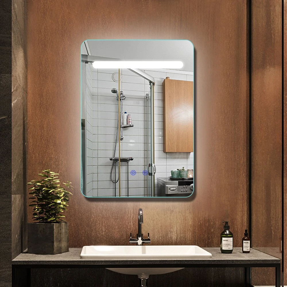Anti Fog LED Bathroom Smart Mirror พร้อมลำโพง Bluetooth แสดงอุณหภูมิเวลา