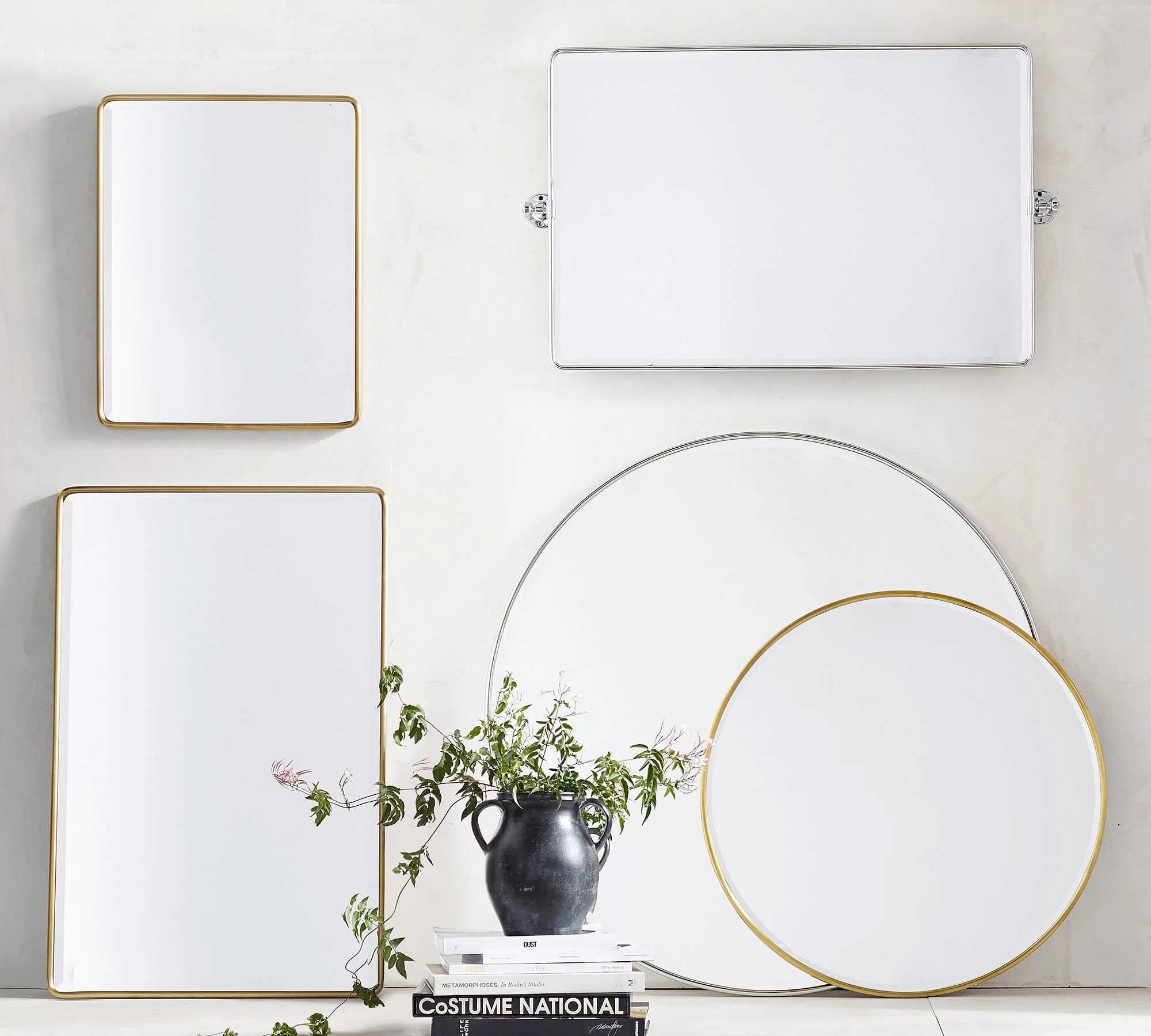 ผู้ผลิตกระจกกันฝ้าที่ดีที่สุดสำหรับห้องน้ำ Square Frameless Mirrors