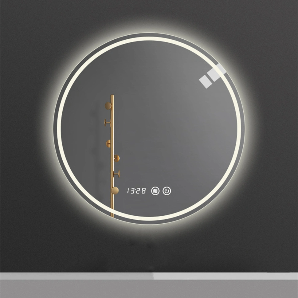 Modern Home Frameless Round Backlit LED Lighted Bathroom Mirror กระจกห้องน้ำตกแต่งผนัง