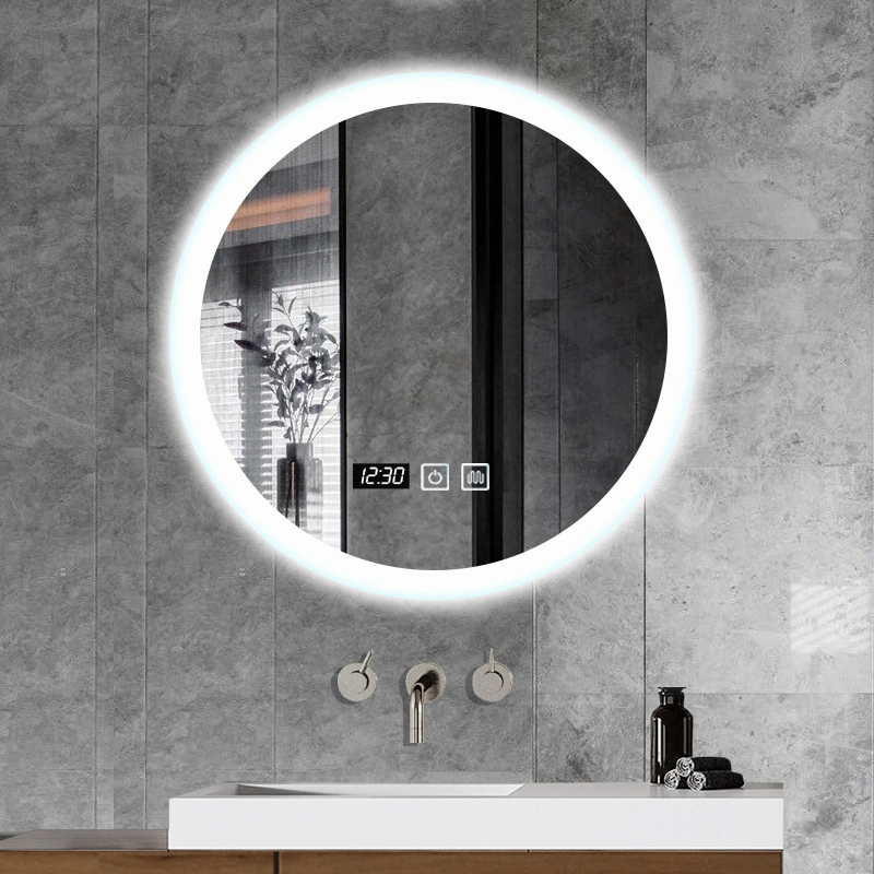 Modern Home Frameless Round Backlit LED Lighted Bathroom Mirror กระจกห้องน้ำตกแต่งผนัง