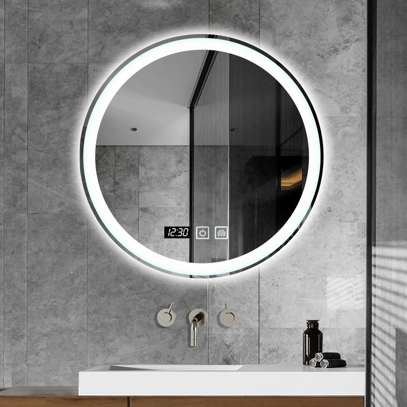Modern Home Frameless Round Backlit LED Lighted Bathroom Mirror กระจกห้องน้ำตกแต่งผนัง