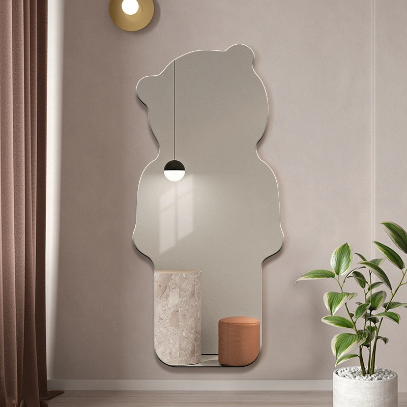 Nordic Girls Creative Ins Bear Full-Length Mirror Family Porch Art Special-Shaped Full-Length Mirror